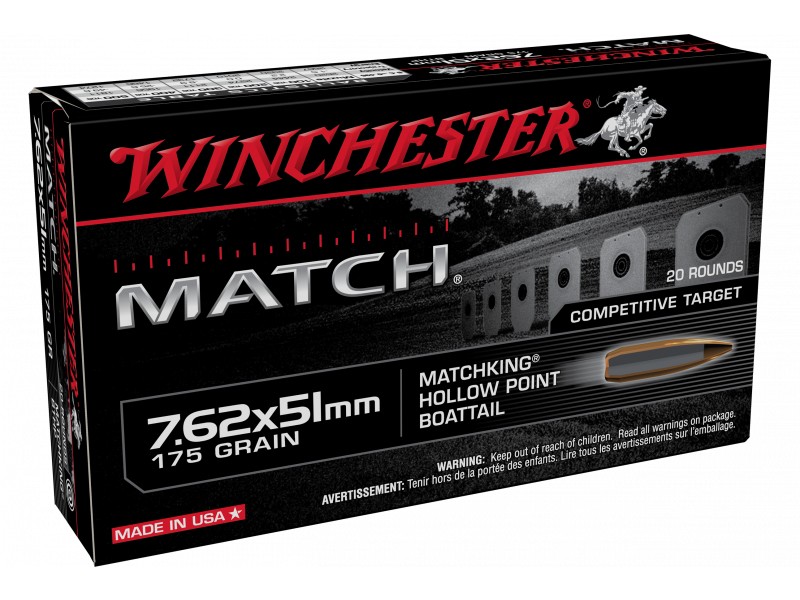 WIN MATCH 762x51 175GR BTHP 20 - 556 Black Friday Promotion